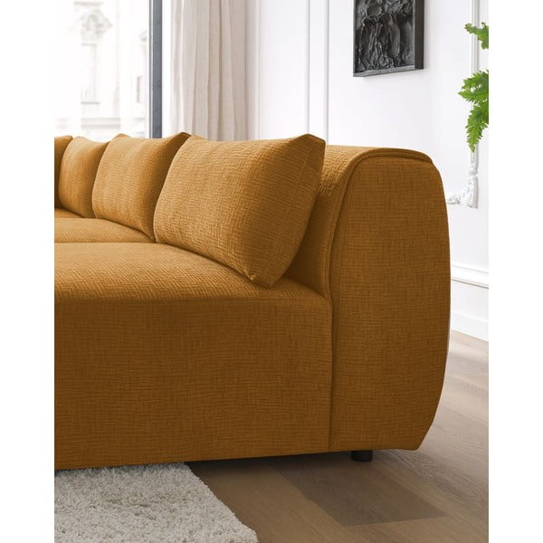 Rohová pohovka (variabilní) v hořčicové barvě Jeanne – Bobochic Paris-image-1