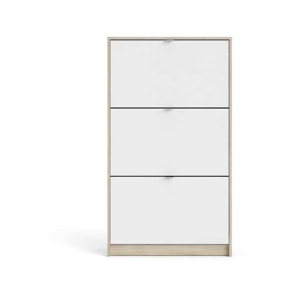 Výklopný botník v dekoru dubu v bílo-přírodní barvě Shoes – Tvilum-image-2