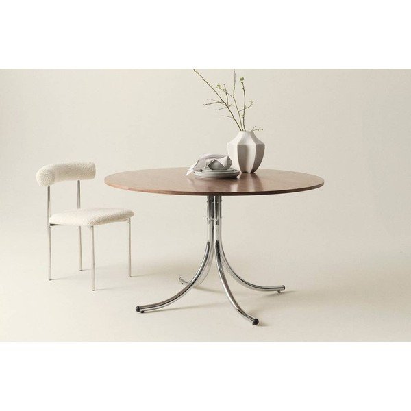 Kovový kulatý jídelní stůl ø 130 cm Chipley – Jotex-image-2