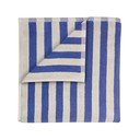 Modrá/krémová froté osuška z bio bavlny 70x140 cm Arto – Blomus