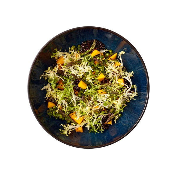 Černá/modrá mísa z kameniny ø 30 cm Gastro Dark Blue/Black – Bitz-image-4