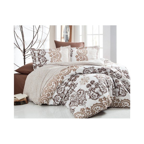 Set bavlněného povlečení na jednolůžko Deluxe Satin Cecil, 160 x 220 cm