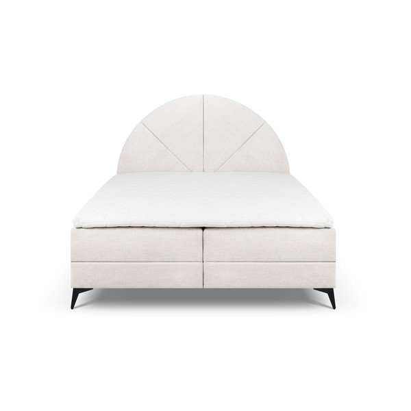 Béžová boxspring postel s úložným prostorem 180x200 cm Sunset – Cosmopolitan Design-image-2