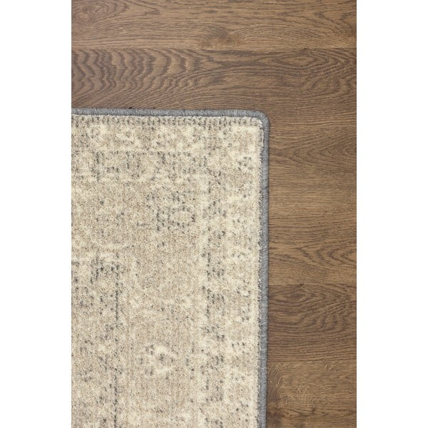 Béžový vlněný koberec 133x180 cm William – Agnella-image-3