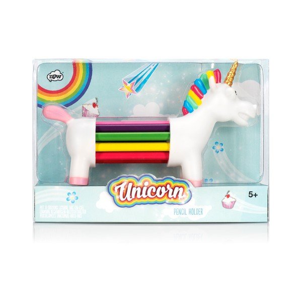Sada 10 barevných pastelek se stojanem ve tvaru jednorožce npw™ Unicorn-image-1