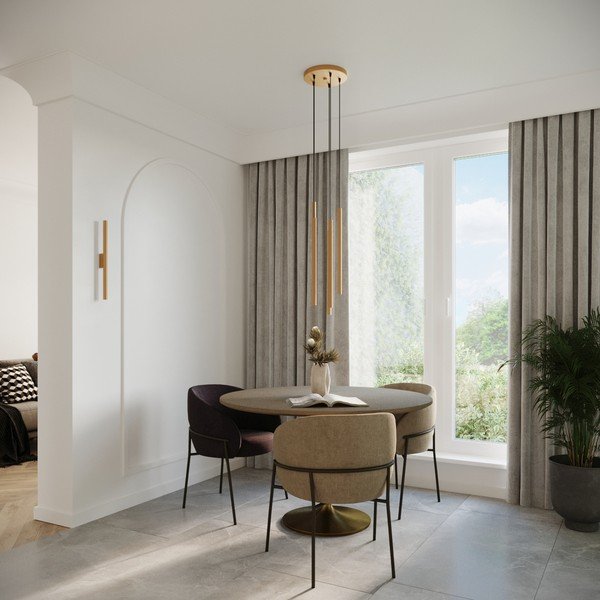 Nástěnné svítidlo ve zlaté barvě ø 2,5 cm Fideus – Sollux-image-4