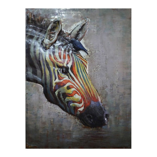 Ručně malovaný obraz Vivorum Zebra, 60 x 80 cm