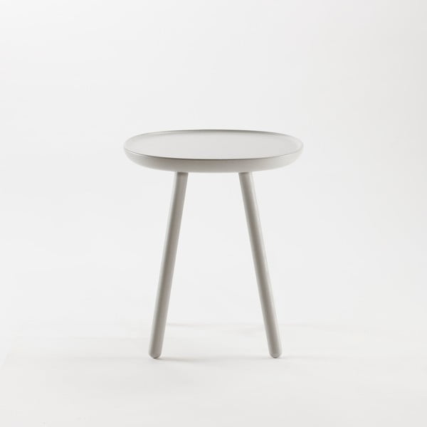 Šedý odkládací stolek z masivu EMKO Naïve, ø 45 cm-image-4