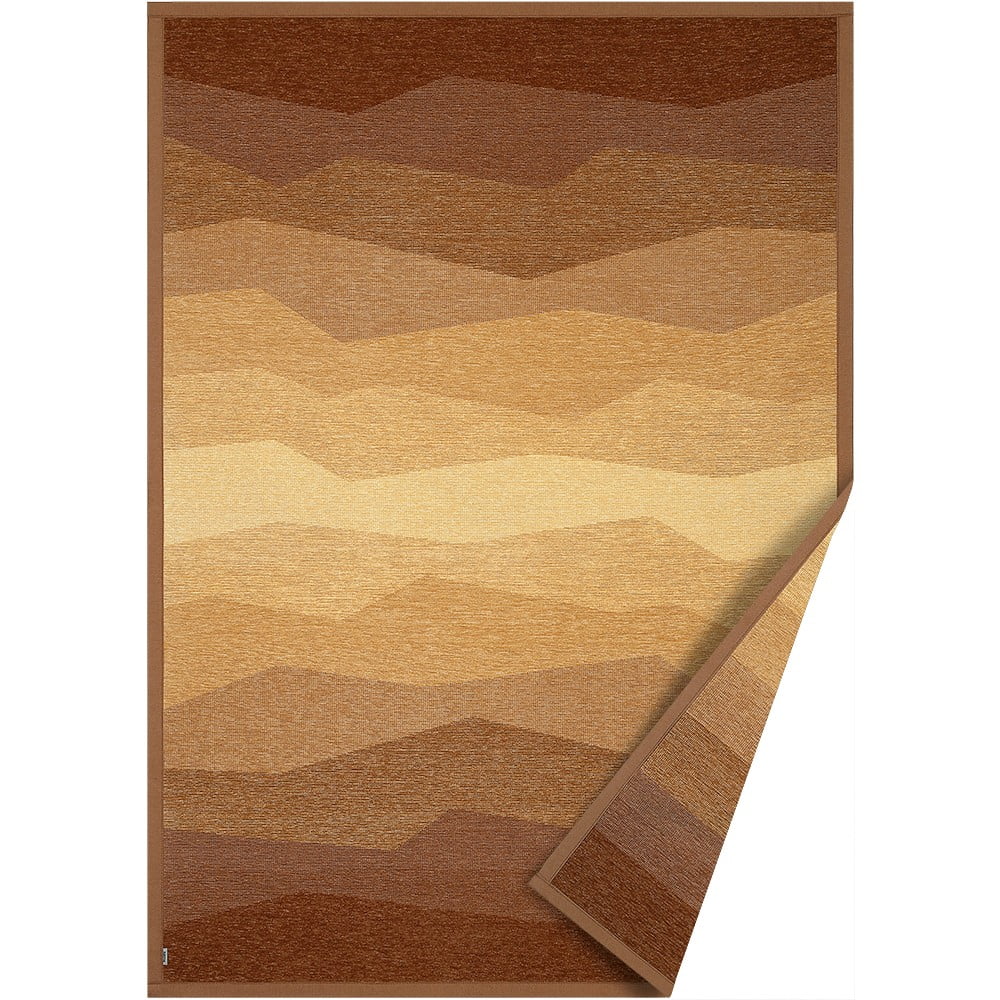Hnědý oboustranný koberec Narma Merise, 100 x 160 cm