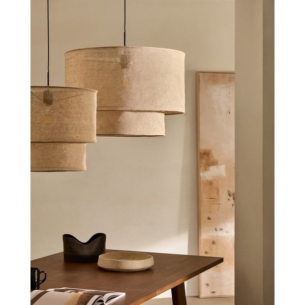 Béžové stínidlo ø 60 cm Mariela – Kave Home-image-1