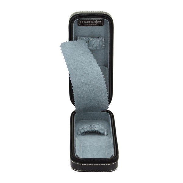 Černé pouzdro na hodinky Friedrich Lederwaren Bond-image-3