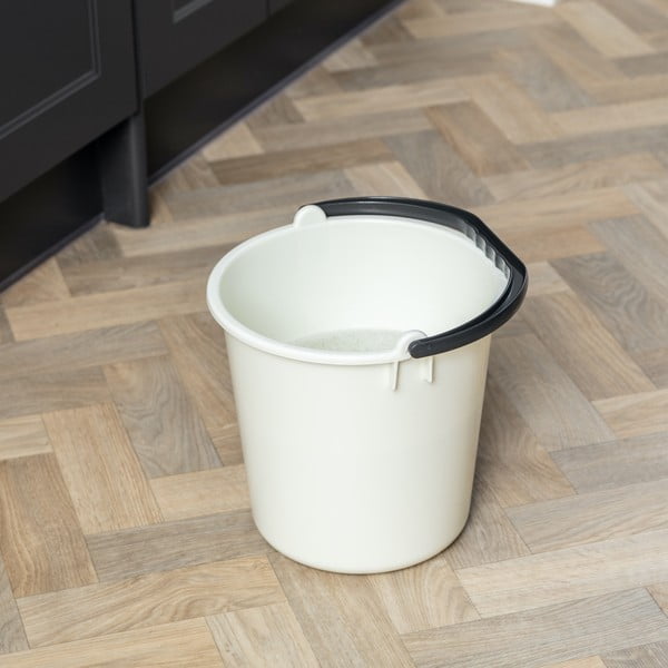 Béžový plastový kbelík 9 l - Addis-image-1