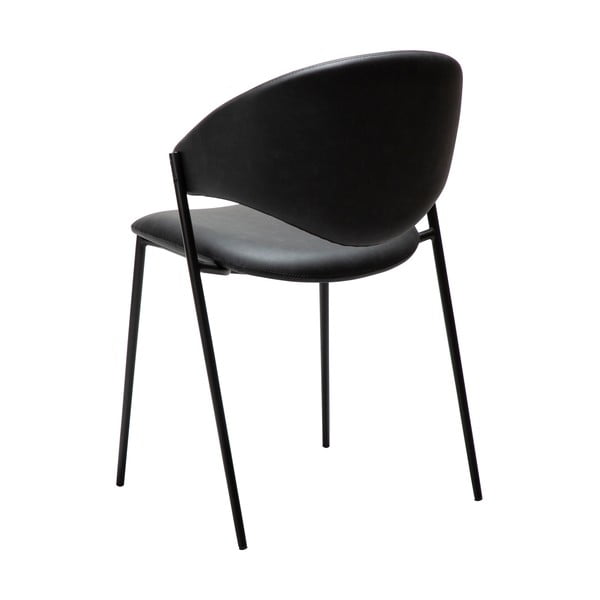 Černá jídelní židle z imitace kůže Zone – DAN-FORM Denmark-image-3