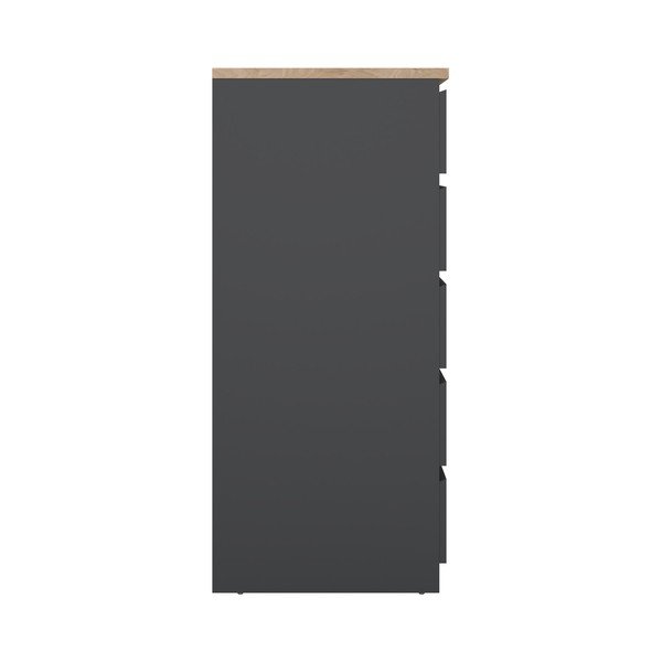 Tmavě šedá komoda 40x111x50 cm Naia – Tvilum-image-4