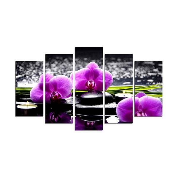 Vícedílný nástěnný obraz Purple Blossom