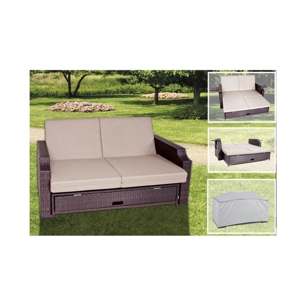 Zahradní rozkládací lavice s úložným prostorem ADDU Monaco-image-4