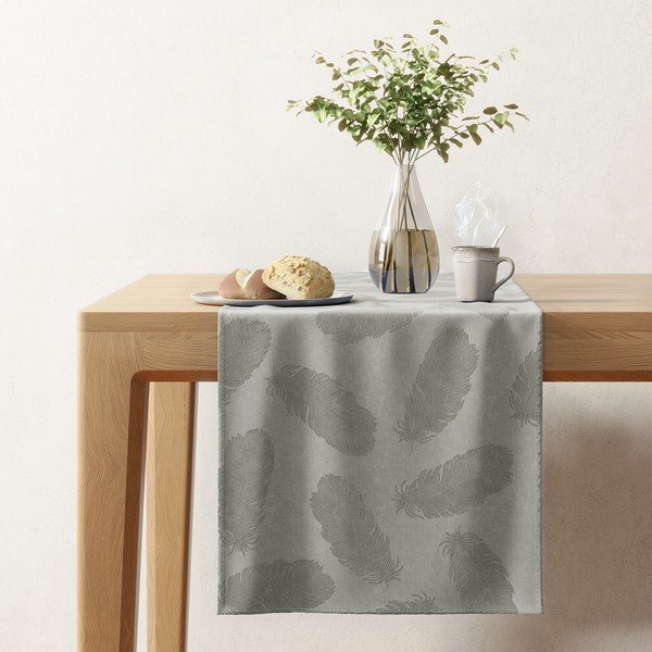Sametový běhoun na stůl 40x140 cm Velvet Peacock – AmeliaHome-image-2