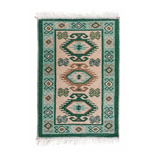Oboustranný koberec ZFK Antique Smaragd, 90 x 60 cm