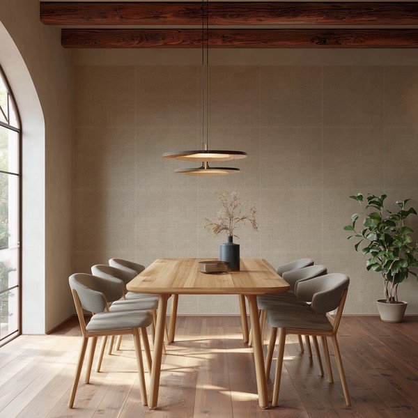 Látkové akustické panely v sadě 2 ks 60x60 cm Light Linen – Styler-image-2