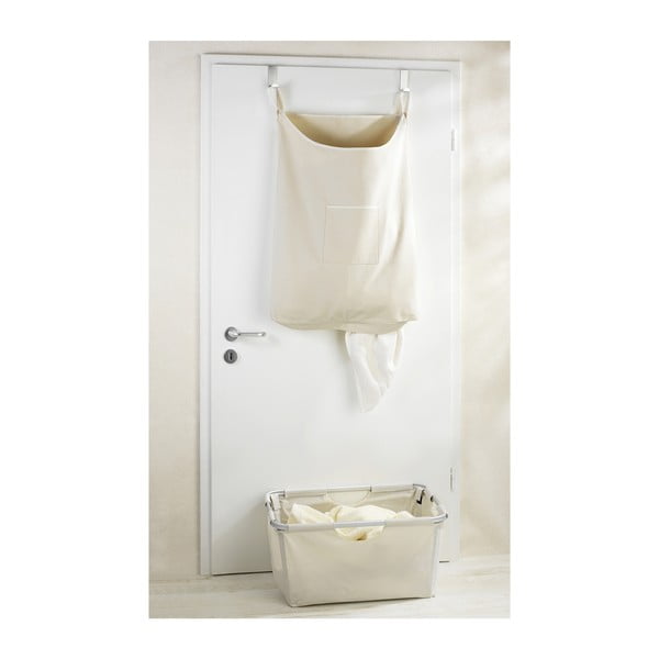 Béžový závěsný koš na prádlo Wenko Door Laundry, 65 l-image-4