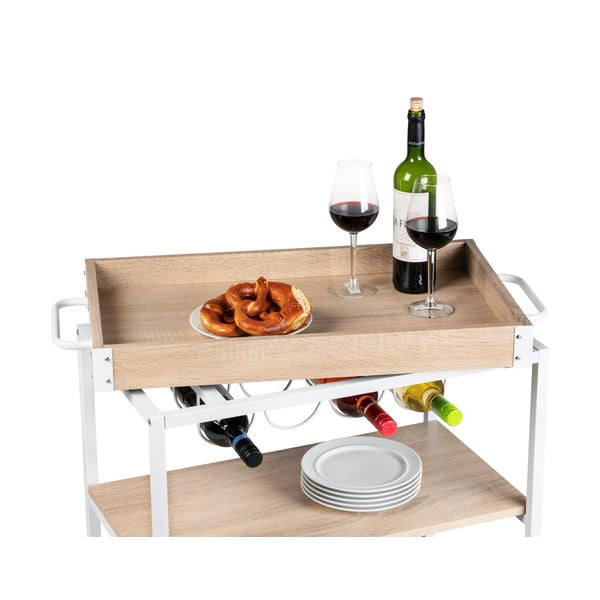 Servírovací stolek na kolečkách 40x80 cm Rustico – Wenko-image-3