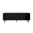 Černý kovový TV stolek 160x55x45 cm Veep – Unique Furniture