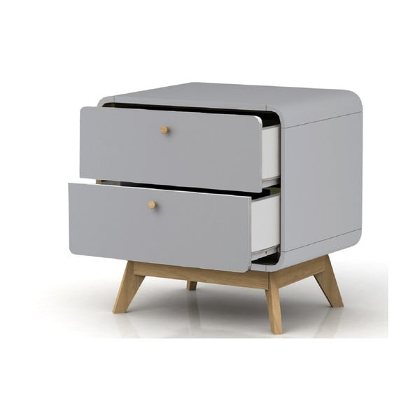 Šedý noční stolek Cassie - Støraa-image-2