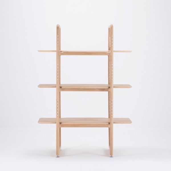 Knihovna z masivního dubového dřeva Gazzda Muse, výška 140 cm-image-3