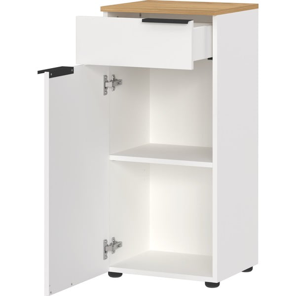 Bílá vysoká koupelnová skříňka 39x85 cm Menen – Germania-image-3