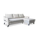 Světle béžová rozkládací rohová pohovka Miuform Charming Charlie, pravý roh