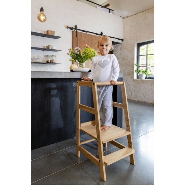 Učicí věž z dubového dřeva v přírodní barvě Forrest – Vipack-image-1