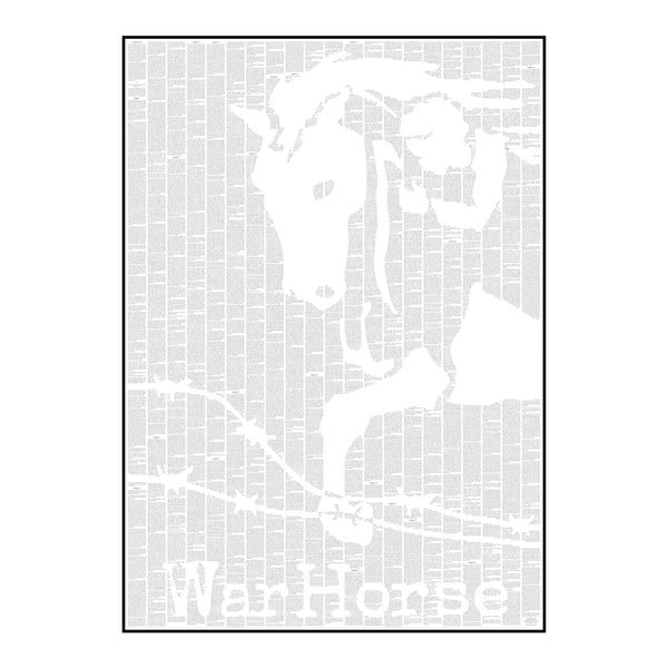 Knižní plakát Válečnýá kůň, 50x70 cm