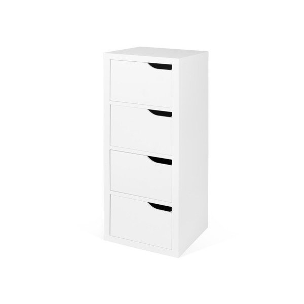 Bílá komoda se 4 zásuvkami TemaHome Basic-image-1