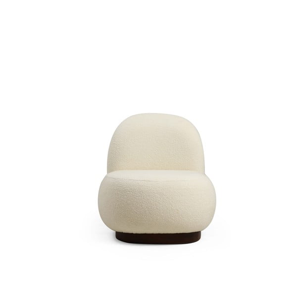 Bílé křeslo z textilie bouclé Tina – Artie-image-2