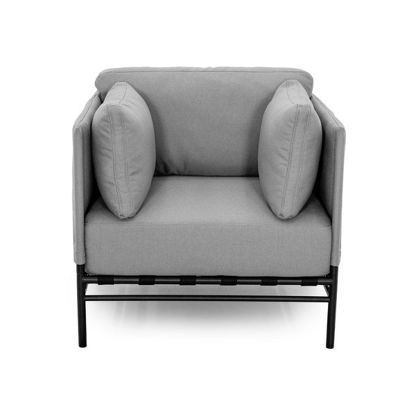 Světle šedé polstrované zahradní křeslo Dandy – Sit Sit-image-2