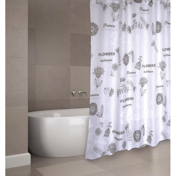 Sprchový závěs 180x200 cm Flowers – MSV-image-2