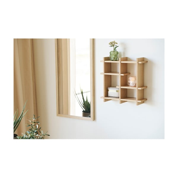 Patrová police v dekoru dubu v přírodní barvě 40 cm Olsberg – House Nordic-image-1