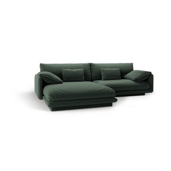 Tmavě zelená rohová pohovka (levý roh) Torino – Micadoni Home-image-2