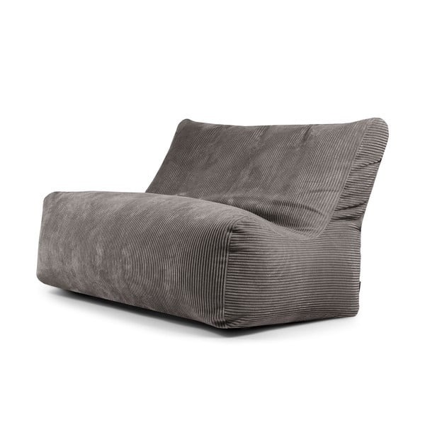 Tmavě šedý manšestrový sedací vak Sofa Seat Lounge – SLOWDOWN