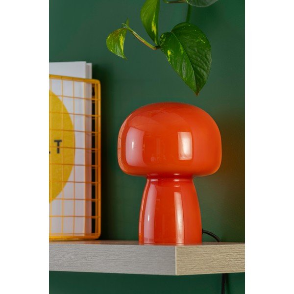 Oranžová skleněná stolní lampa (výška 20 cm) Fervor – Leitmotiv-image-2