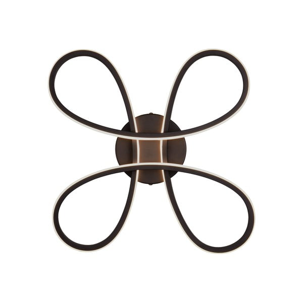 Černé LED stropní svítidlo 40x40 cm Fly – Trio-image-2