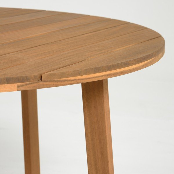 Zahradní jídelní stůl z akáciového dřeva Kave Home Dafne, ⌀ 120 cm-image-1