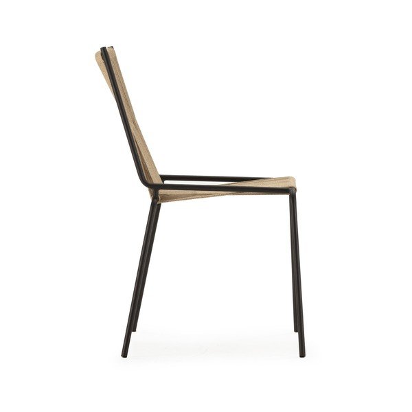 Béžové kovové stohovatelné jídelní židle v sadě 2 ks Emily – Marckeric-image-3