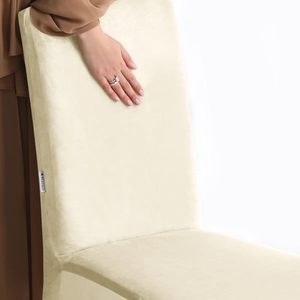 Krémový napínací potah na židli 48 cm Sento – Restilo-image-4