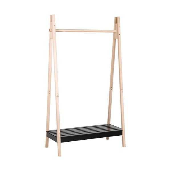 Černý stojan na oblečení z masivu pavlovnie Torino - House Nordic-image-4