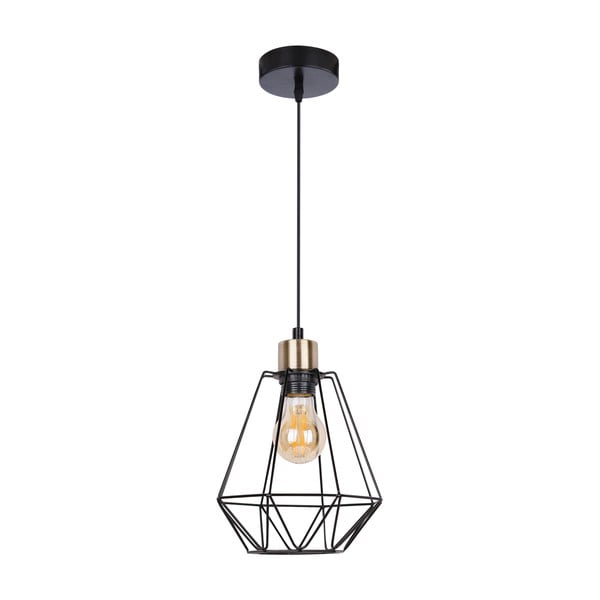 Černé kovové závěsné svítidlo ø 19 cm Primo – Candellux Lighting