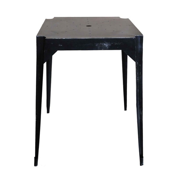 Kovový retro stůl Hayle, černý