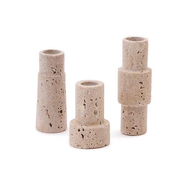 Kamenné svícny v sadě 3 ks Majid – Kave Home-image-3