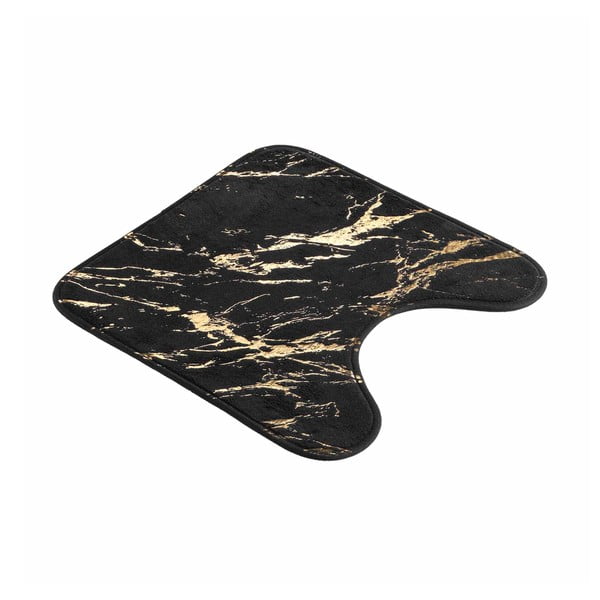 Černá/ve zlaté barvě koupelnová předložka 45x45 cm Aquamarbre – douceur d'intérieur