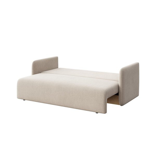 Béžová sametová rozkládací pohovka 220 cm Chaum – Rodier-image-4